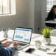 Worker using a laptop in a bright workspace — a visual for practical, modern SEO strategies